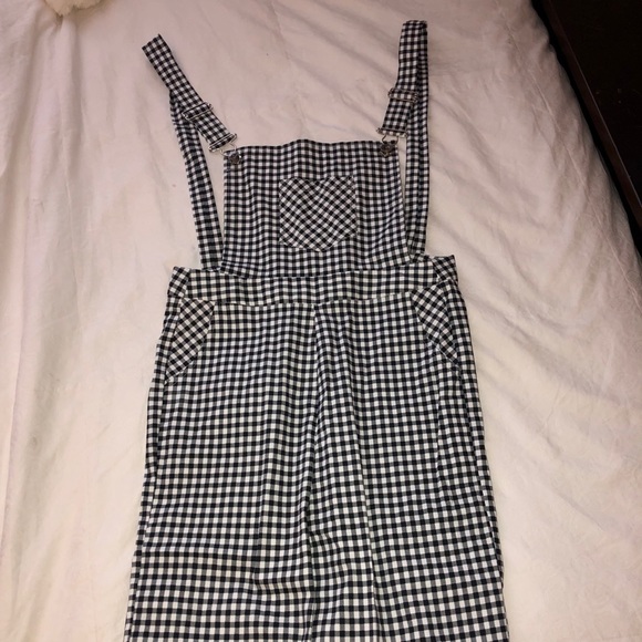 Gingham full pant overalls - Picture 1 of 3